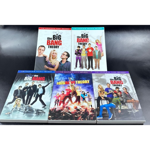 The Big Bang Theory Complete Seasons 1 2 3 4 5 DVD TV Show Sitcom - Picture 1 of 7